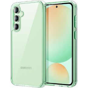 JETech Case for Samsung Galaxy S24 FE, Non-Yellowing Shockproof Bumper Protective Phone Cover, Anti-Scratch Hard PC Back (Clear)