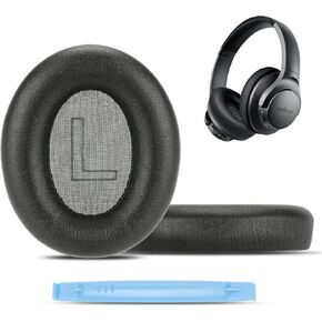 Damex soundcore Life q20 Replacement Ear Pads,Protein Leather and Memory Foam Ear Cushions,Compatible with Anker soundcore Life q20 BT Headphone (Silver)