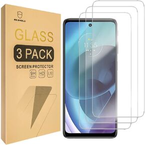 Mr.Shield [3-Pack] Designed For Motorola (Moto G51 5G) [Tempered Glass] [Japan Glass with 9H Hardness] Screen Protector with Lifetime Replacement