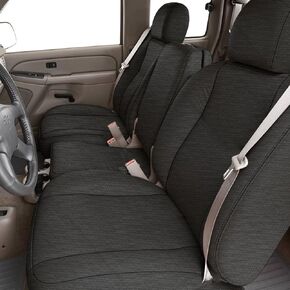 Seat Covers Compatible with 2003-2006 Chevy Silverado LT Double Cab Back Seat Cover, 600D Custom-Made Heavy Duty Rear 60/40 Split Bench Seat with Armrest
