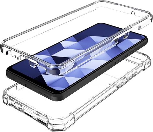 for HMD Vibe Phone Case with Tempered Glass Screen Protector,Slim Soft Silicone Full-Body Protective Cover (HMD Vibe,Blue) in Kuwait