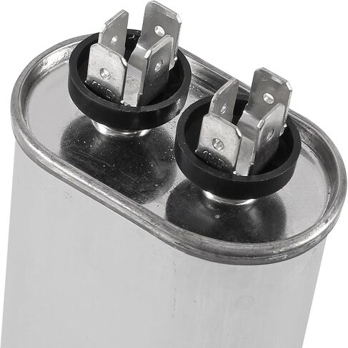 2Pack 35+5uF 35 5 MFD ±6% 370V/440V CBB65 Dual Run Circular Start Capacitor for Fan Motor Blower Condenser in Air Handler Straight Cool Heat Pump Air Conditioner Furnace Pool Pump in Saudi Arabia