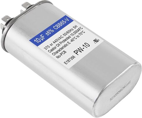 2Pack 35+5uF 35 5 MFD ±6% 370V/440V CBB65 Dual Run Circular Start Capacitor for Fan Motor Blower Condenser in Air Handler Straight Cool Heat Pump Air Conditioner Furnace Pool Pump in Saudi Arabia