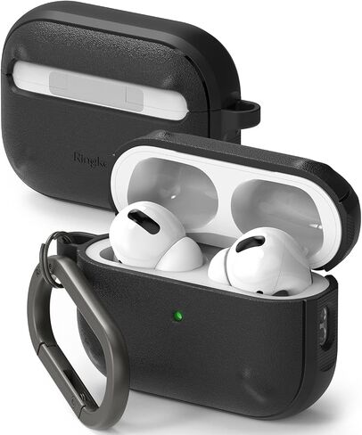 Ringke Onyx [Feels Good in The Hand] Compatible with AirPods Pro 2nd Generation Case, Anti-Fingerprint Technology Prevents Oily Smudges Non-Slip Enhanced Grip - Black in Kuwait