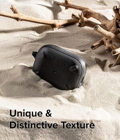 Ringke Onyx [Feels Good in The Hand] Compatible with AirPods Pro 2nd Generation Case, Anti-Fingerprint Technology Prevents Oily Smudges Non-Slip Enhanced Grip - Black in Kuwait