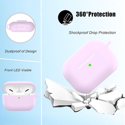 for Airpods Pro 2nd Generation Case Cover with Cute Strawberry Charm Keychain,Airpod Pro 2 Case Kawaii Heart Flower Daisy Key Chains for Apple Airpods Pro Gen 2 Charging Case Cover Sky Blue in Saudi Arabia