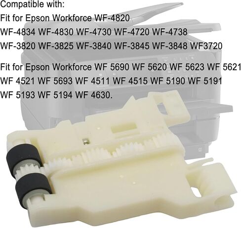 بكرة التقاط تغذية الورق متوافقة مع Epson Workforce WF-4820 WF-4834 WF-4830 WF-4730 WF 5690 WF 5620 WF 5623 WF 5621 WF 4521 WF 5693 WF 4511 WF 4515 WF 5190 WF 5191 in Kuwait