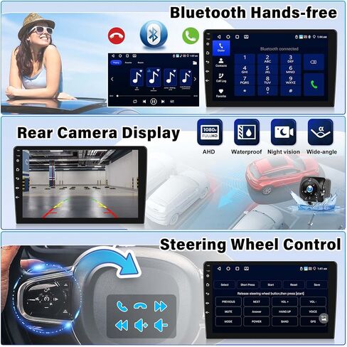 UNITOPSCI 4G+64G Android Car Stereo for Ford Focus 2012-2018 with Wireless CarPlay Android Auto Bluetooth 5.0 GPS Navigation Mirror Link 1280*720 Touch Screen DSP 32 EQ FM/RDS WiFi+Backup Camera Mic in Saudi Arabia