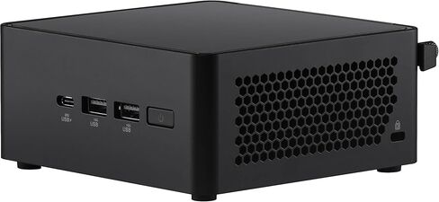 كمبيوتر مكتبي صغير ASUS NUC 14 Pro (Intel Core 3 100U، Intel Graphics Shared، 16 جيجابايت DDR5، 256 جيجابايت PCIe SSD + 1 تيرابايت HDD، 2 Thunderbolt 4، WiFi 6E، Bluetooth 5.3، 90W PSU، RJ-45، 2 HDMI، Win 11 Pro) مع قاعدة توصيل USB-C in Saudi Arabia
