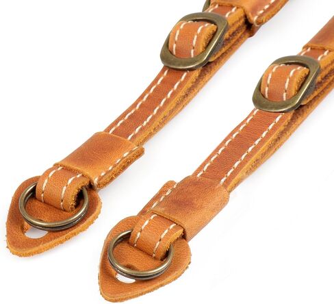 MegaGear SLR, DSLR Chelly Series Genuine Leather Camera Shoulder or Neck Strap - Brown in Saudi Arabia
