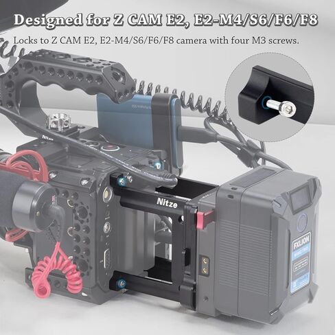 Nitze Z Cam V Mount مع محول QR لمحول Z Cam HDMI-SDI/E2/ E2-M4 S6 F6 F8 (قوس طويل) - E2-FS-V3L in Kuwait