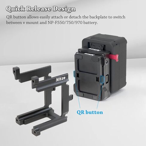 Nitze Z Cam V Mount مع محول QR لمحول Z Cam HDMI-SDI/E2/ E2-M4 S6 F6 F8 (قوس طويل) - E2-FS-V3L in Kuwait