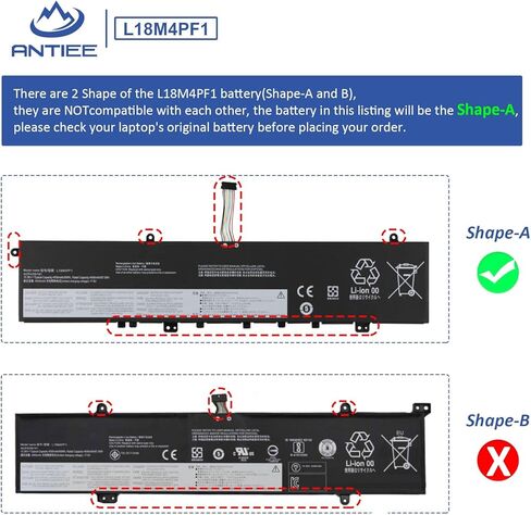 استبدال بطارية الكمبيوتر المحمول L18M4PF1 L18D4PF1 لجهاز Lenovo Yoga 9-15IMH5 82DE، Yoga C940-15IRH 81TE، IdeaPad S740-15IRH Series 5B10T83738 5B10U65276 5B10U65277 5B10W67244 15.36V 69Wh 4500 مللي أمبير (خط طويل) in Kuwait