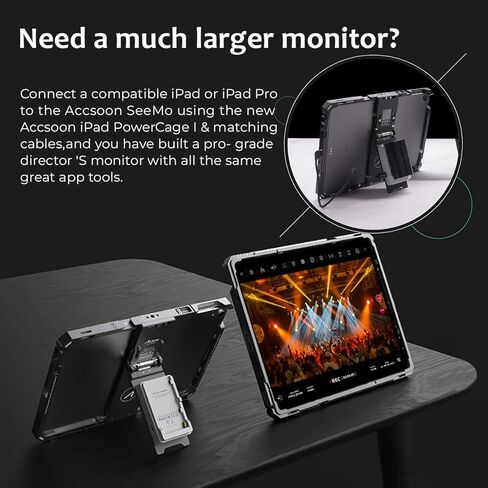 Accsoon Power Cage Pro Ⅱ لجهاز iPad، متوافق مع iPad Pro - 12.9 بوصة (الجيل 3، 4، 5، 6)، محول لوحة بطارية W ACC04 NP-F in Kuwait