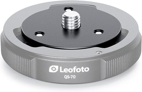 لوحة توصيل LEOFOTO Q70 لمجموعة الارتباط السريع QS-70 / برغي 3/8 بوصة / لوحة تحرير سريعة تصميم مضاد للالتواء in Kuwait
