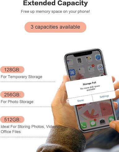 512GB Photo Stick for Phone Flash Drive,4in1 Memory Stick for UD511（Pink） in Saudi Arabia