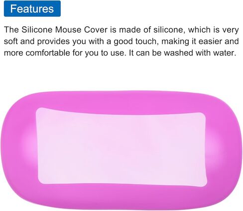 غطاء حماية للفأرة من السيليكون من MECCANIXITY للفأرة اللاسلكية، غطاء حماية من السيليكون مقاوم للسقوط والاهتراء، أرجواني in Kuwait