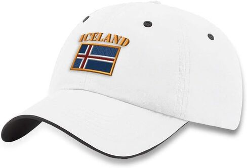 Richardson Soft Running Hat Iceland Flag Embroidery Waterproof Baseball Cap in Kuwait