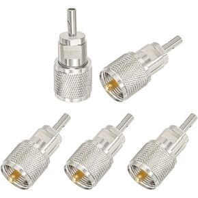 wlaniot PL-259 Connectors Crimp for LMR400 9913 RG214 RG213 Coax Cable 5Pcs in Kuwait