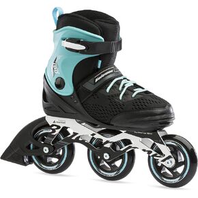 by Rollerblade Formula 100 Women's Adult Fitness Inline Skate, Black and Light Blue, Inline Skates