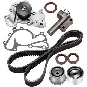 ECCPP® Timing Belt Water Pump Kit Fits 1999-2010 Hyundai Sonata Tucson Tiburon Santa Fe Kia Sportage Optima 2.5L 2.7L V6 DOHC 24 Valve G6BA G6BV Delta