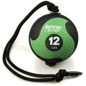 AGM Group AeroMat Elite Power Rope Medicine Ball Green 12 lb