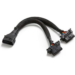 bbfly-B6 OBD2 Splitter 16 Pin OBD II Splitter Extension 1x Male and 2X Female Extension Cable Adapter (1FT/30CM) (1Pack)