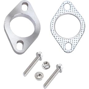 2.5 Inch 3 Bolt Exhaust Flange and Gasket,Stainless Steel Exhaust Flange with Flange Bolts and Nuts