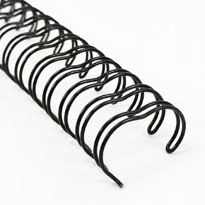 Rayson WR-32-105-100-B Double Loop Binding Wires 1/2 Inches 3:1 Wire Binding 32-Loop Wire Ring Pack of 100 Black in Kuwait