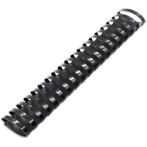 Binditek 30 Pack Plastic Binding Comb Spines, 3/4 Inch Diameter, 150 Sheet Capacity, 19 Ring, for Letter Size, Black, for Students and Coworkers
