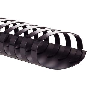 GBC Binding Spines / Spirals / Coils, 3/8" Diameter, 55 Sheet Capacity, CombBind, Black, 100 Pack (4000044)