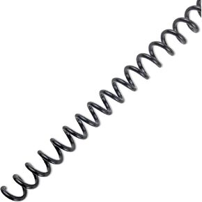HOUYEE 100 Pack Plastic Spiral Binding Coils, 12mm(1/2"),90 Sheet Capacity,4:1 Pitch (Black)