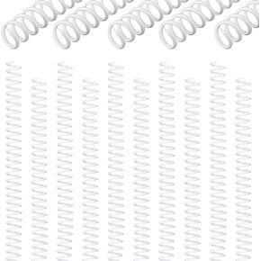 30 Pcs 8 mm/ 5/16 inch Spiral Binding Coil Coil Bindings Spines 4: 1 Pitch 54 Sheet Capacity Plastic Binder Combs for Teacher Student Office Document Notebook Business Proposals Reports Menus (Black)