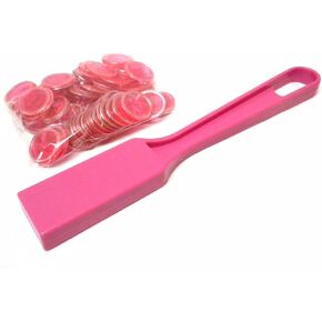 Bingo Magnetic Wand with 100 Chips - Pink