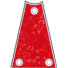 PATIKIL Metal Guitar Rod Cover Plate 3 Ply 3 Holes Red for Electric Guitar Bass Accessory