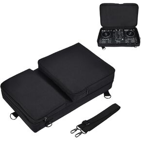 Carrying Case for Pioneer DDJ 400/DDJ FLX4/DDJ 200/DDJ SB3 SB2/DDJ-202/Inpulse 300/Native Instruments Traktor Kontrol S2 Mk3 DJ Controller, Soft Travel Storage Bag with Bag Strap