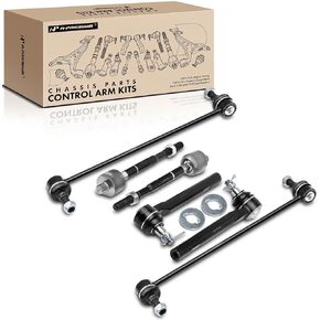 A-Premium Set of 6, Front Sway Bar Link, Inner Outer Tie Rod End, Compatible with Honda Odyssey 2005 2006 2007 2008 2009 2010, Replace # K750304 ES800224 EV800226