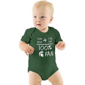 NCAA Short Sleeve-100% Fan- Bodysuit Romper-Infant Sizes 0-3M 6M 12M 18M