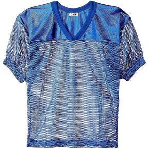 Adams Youth Football Jerseys, Porthole Mesh Practice Jersey with Dazzle Shoulders and Elastic Sleeves