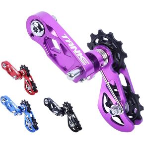 JFOYH Single Speed Chain Tensioner with Multi-Segment Tension Adjustment and Double Spring Chain Guide, Ultra-Smooth Mountain Bike Chain Tensioner - Noiseless Performance, Easy Installation