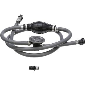 Attwood 93806EUSD7 Johnson/Evinrude Fuel Line Kit, 6 Feet Long, 3/8-Inch Diameter, Includes Tank Fittings and Primer Bulb