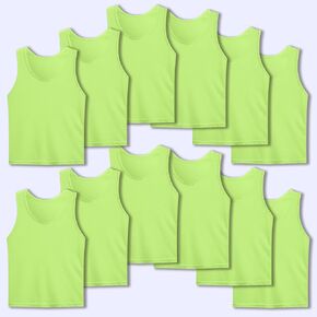 SPTEHW Scrimmage Vests Pinnies Team Practice Jerseys for Kids,Youth and Adult Sports Soccer,Football,Basketball(12 Pack)