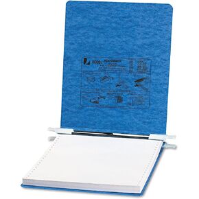 ACCO Pressboard Hanging Data Binder, 9.5 x 11 Inches Unburst Sheets, Light Blue (54112)