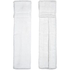 Suddora Football Towel, Pure Cotton Quarterback Football Field Towel with Hook & Loop Closure, Sports Towels for Sweat & Maintaining Grip, Versatile Towel for Gym, Yoga, Youthful Football, White