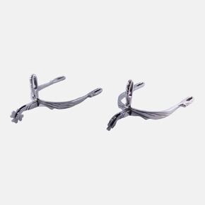 Pak Tree Horse Spurs, Stainless Steel Spurs for Boots, Western Horse Spur Slip-On Rowel Gear for Training Equestrian Competition
