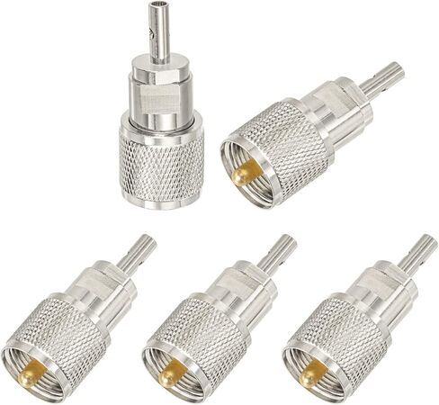 wlaniot PL-259 Connectors Crimp for LMR400 9913 RG214 RG213 Coax Cable 5Pcs in Kuwait