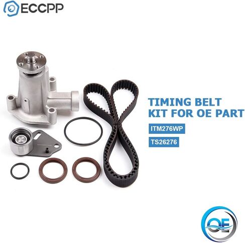 ECCPP Timing Belt Water Pump Kit Fits 1995-2001 for Mazda for ford 2.3L 2.5L SOHC 8v VIN A Cu. 140 in Saudi Arabia