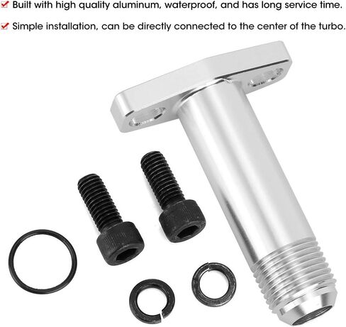 Aluminum 10AN Turbo Oil Drain Return Flange for Garrett/HKS GT2560 GT2530 GT2860 in Saudi Arabia