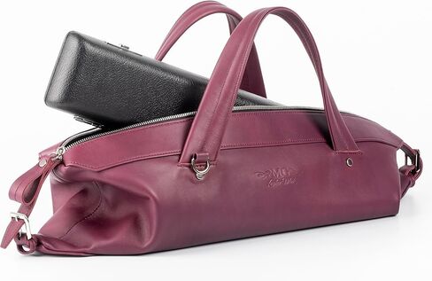 حقيبة MG Leather Work Flute Gig مصنوعة من جلد ديترويت الأصلي ذو الطراز الحديث. حقيبة فلوت، حافظة فلوت (مرن، أسود) in Kuwait