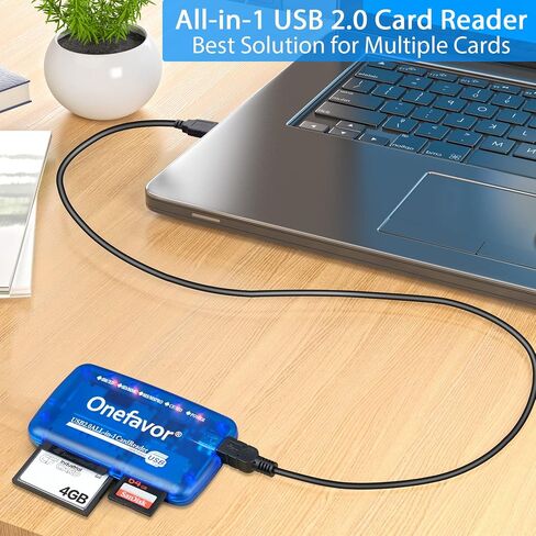 كاتب قارئ بطاقات الوسائط الذكية، محول USB عالمي متعدد البطاقات الكل في 1، محور نحيف لقراءة الوسائط الذكية SD، XD، CF، MMC، MS Pro Duo، قارئ بطاقات ذاكرة فلاش الكاميرا لنظام التشغيل Windows، Mac، Linux in Kuwait